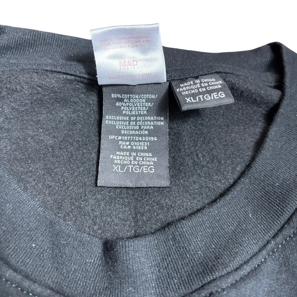Dolly Parton Licensed Men's size Extra Large Black Crew Neck Sweater Country - Picture 7 of 7